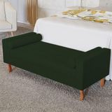 Recamier Baú Félix Solteiro 100cm Suede Verde