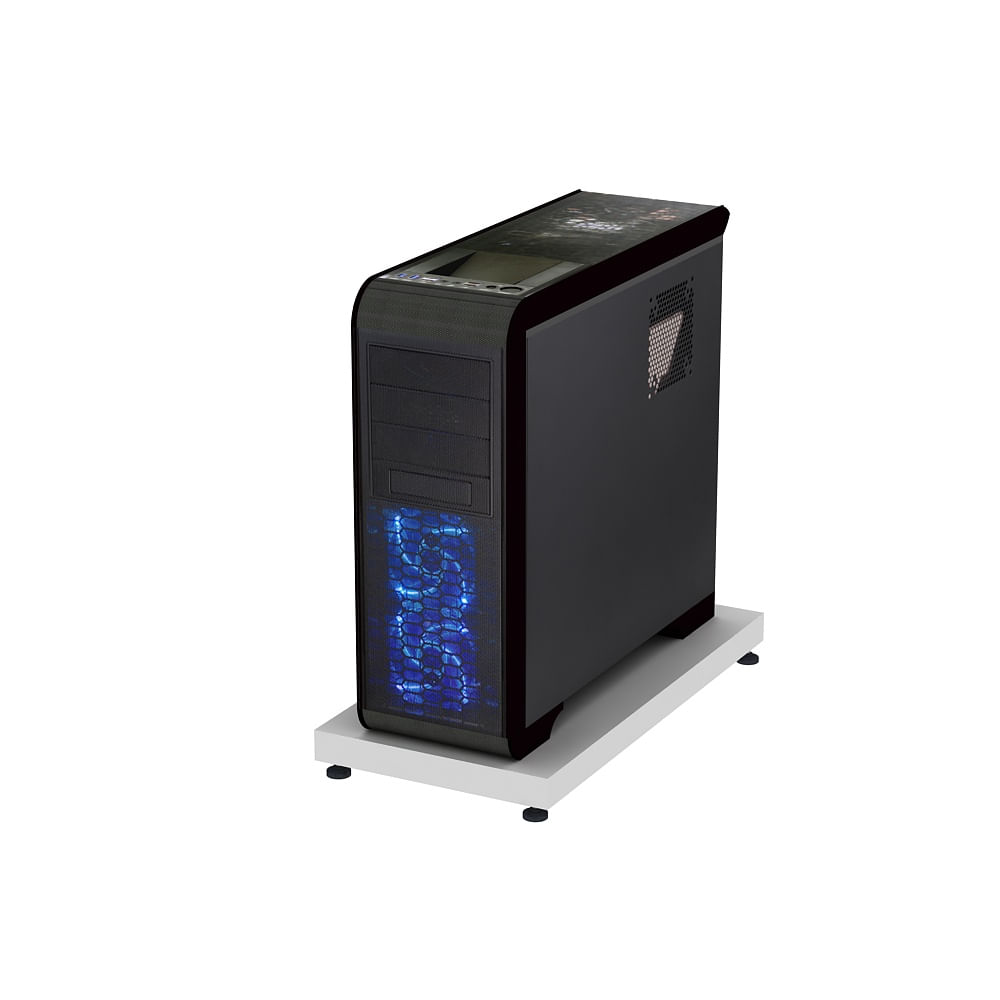 Suporte Para Cpu Gabinete Fixo 25mm Maciço Netmobil - Branco