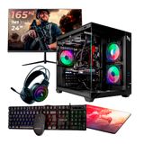 Kit - Pc Gamer Amd Ryzen 5 5600g 16gb (radeon Vega 7 Integrado) Ssd 480gb M.2 500w 80 Plus + Monitor 24 165hz, By Italo Canella Nli86348 U Unica Unic