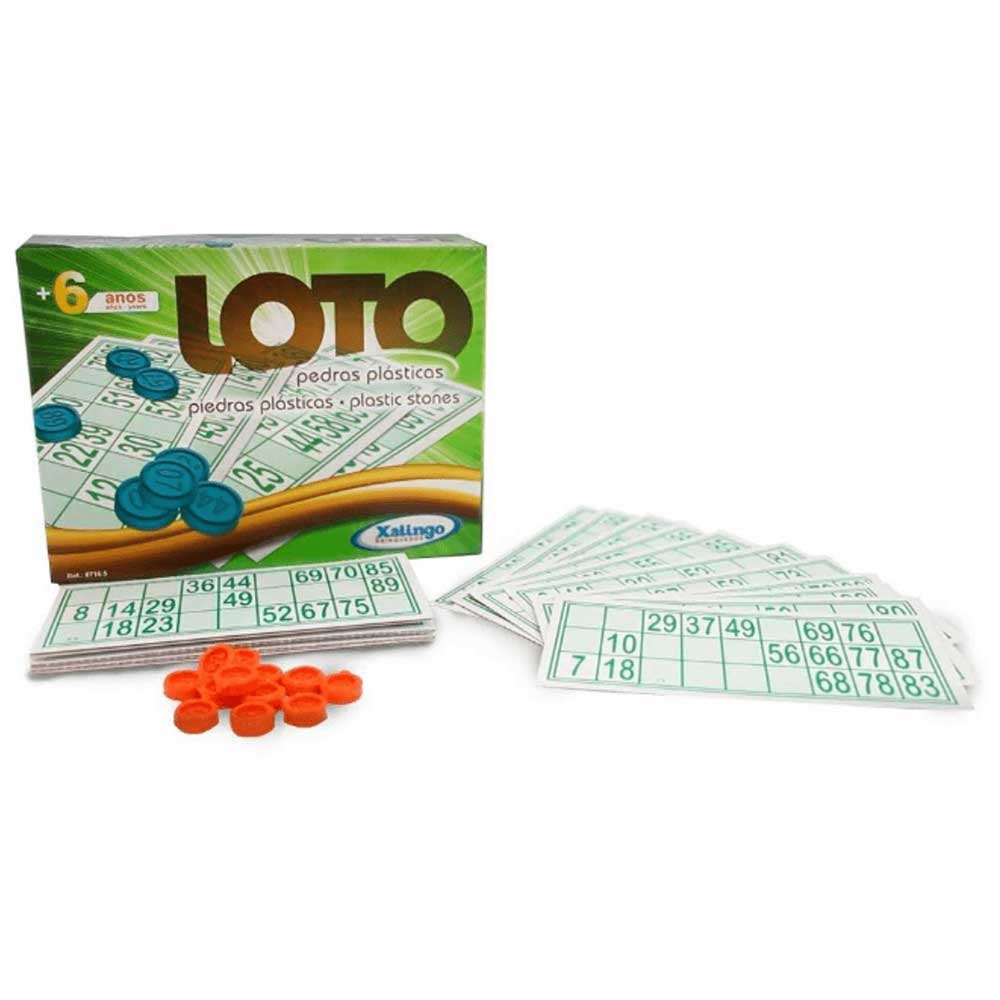 Jogo Infantil Loto Pedras Plasticas 24 Cartoes Xalingo - Carrefour