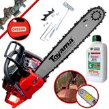 Motosserra Profissional Á Gasolina Toyama Tcs58f-g2 Com Óleo Stihl 2t 55cc 3,2hp 13.500rpm Forte De Alto Desempenho E Leve De Baixo Peso