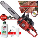 Motosserra Motorserra Profissional Toyama Tcs58f-g2 Á Gasolina 2t 55cc 3,2hp De Potência Robusta E De Alta Performance + Óleo Stihl 2t