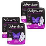 Kit Absorventes Externo Sempre Livre Adapt Plus Noite E Dia Cobertura Seca Com Abas 8un Cada