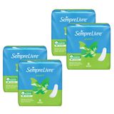 Kit 4 Absorventes Externo Sempre Livre Adapt Cobertura Suave Sem Abas 8un Cada