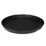 Prato Para Vaso De Jardim Redondo Slim 43 Cinza