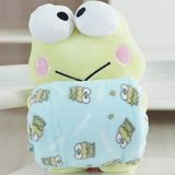 Pelúcia Com Manta Coral Fleece Turma Da Hello Kitty 100x75cm Keroppi