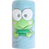 Manta Com Aplique Flannel Fleece Turma Da Hello Kitty 100x75 Keroppi