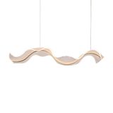 Lustre Pendente Skylight Sinuous 4023 M Led Bivolt Dourado