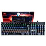 Teclado Mecânico Gamer Led Knup Kp-2046 Blue Switch Metal Pc