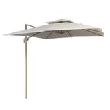 Ombrelone Lateral Trancoso Tulum Fratini 300 Cm (largura) Sem Base Em Alumínio Fendi Capa Poliéster