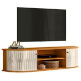 Rack Suspenso Para Tvs 60 Verona Cinamomo Off White