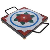 Descanso De Panela Apoio De Mesa Ladrilho Hidráulico P- Travessa Ladrilho F1
