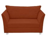 Namoradeira Lisboa 2 Lugares Salão Suede Terracota