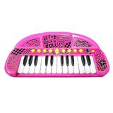 Teclado Musical Infantil Show Grava E Reproduz Rosa Toyng