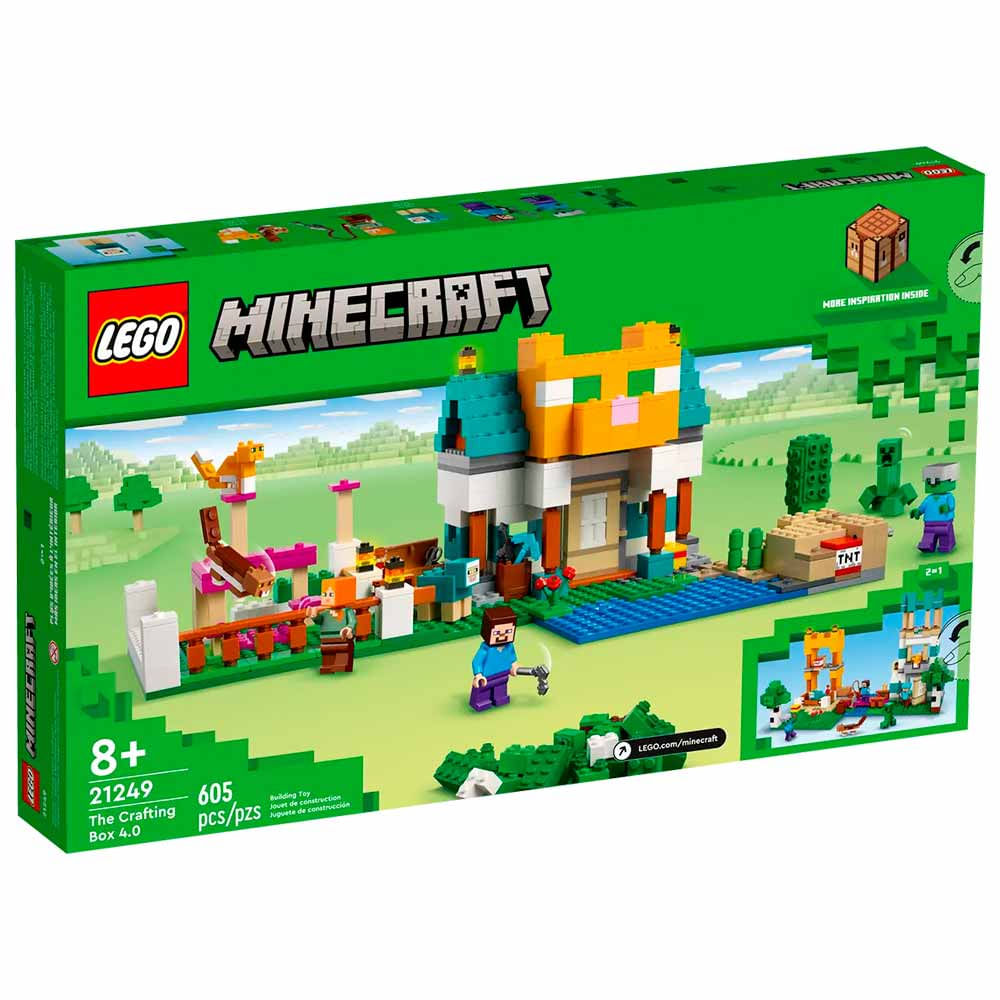 Lego Minecraft A Caixa De Minecraft 4 0 605 Pecas Lego