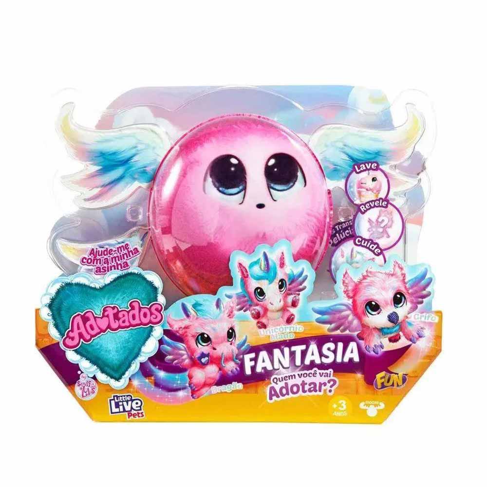 Pelucia Surpresa Little Live Pets Adotados Fantasia Fun Divirta Se