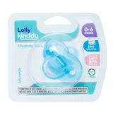 Chupeta Silicone 0 6m Azul Lolly Kinddy