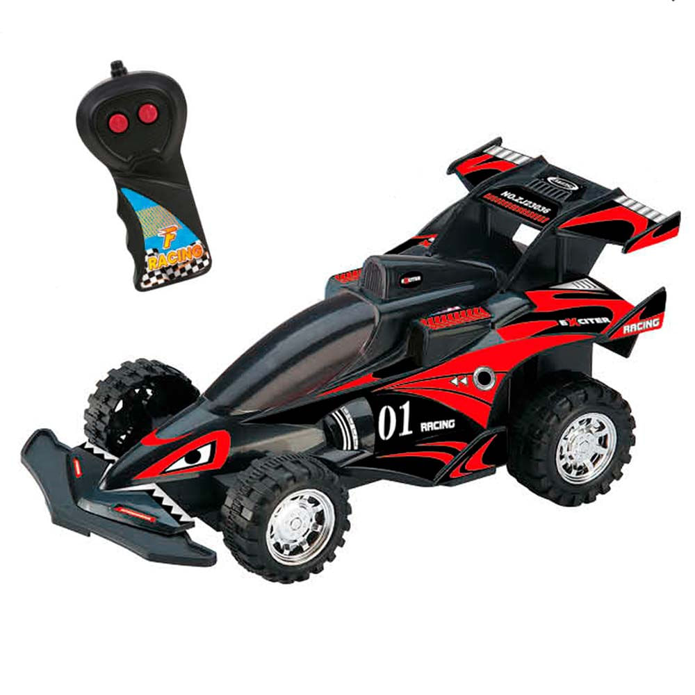 Carrinho De Controle Remoto F Racing Preto Dm Toys