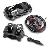 Carro Racing Control Midnight Volante E Pedal Preto Multikids