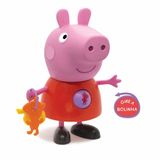Boneca Articulada Peppa Pig Peppa Com Atividades 24 Cm Elka