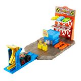 Conjunto De Pista Hot Wheels Monster Trucks Estacao De Explosao Mattel