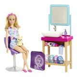 Boneca Articulada Barbie Dia De Spa Mascara Brilhante Mattel