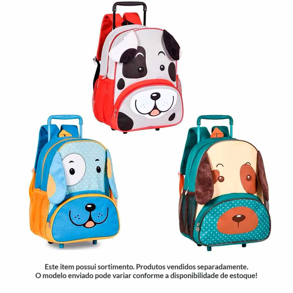 Mochila De Rodinhas Infantil Clio Pets Cachorro Sortidos Clio Style