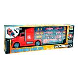 Caminhao Maleta 50 Cm Esquadrao De Bombeiros Dm Toys