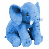 Pelucia Infantil Almofada 65 Cm Elefante Baby G Azul W U Bichos De Pelucia