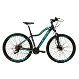 Bicicleta Feminina Aro 29 Ksw Mwza Câmbios Shimano 24v Garfo Com Trava Preto-azul 17