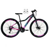 Bicicleta Feminina Aro 29 Absolute Hera 21v Alumínio Garfo Suspensão Preto-rosa 15