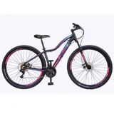 Bicicleta Feminina Aro 29 Ksw Mwza 24v Câmbios Shimano Garfo Com Suspensão Preto-pink-azul 17