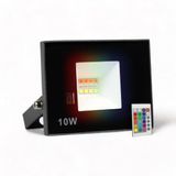 Refletor Led Smd 10w Rgb Com Controle