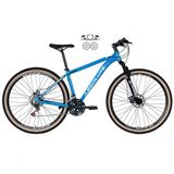 Bicicleta Aro 29 Absolute Nero 4 Freios A Disco Hidráulicos 24v Garfo Suspensão Azul 17