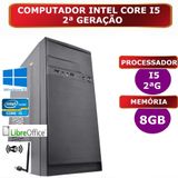 Computador Cpu Pc Intel Core I5 2ª Geração - Memória 8 Gb