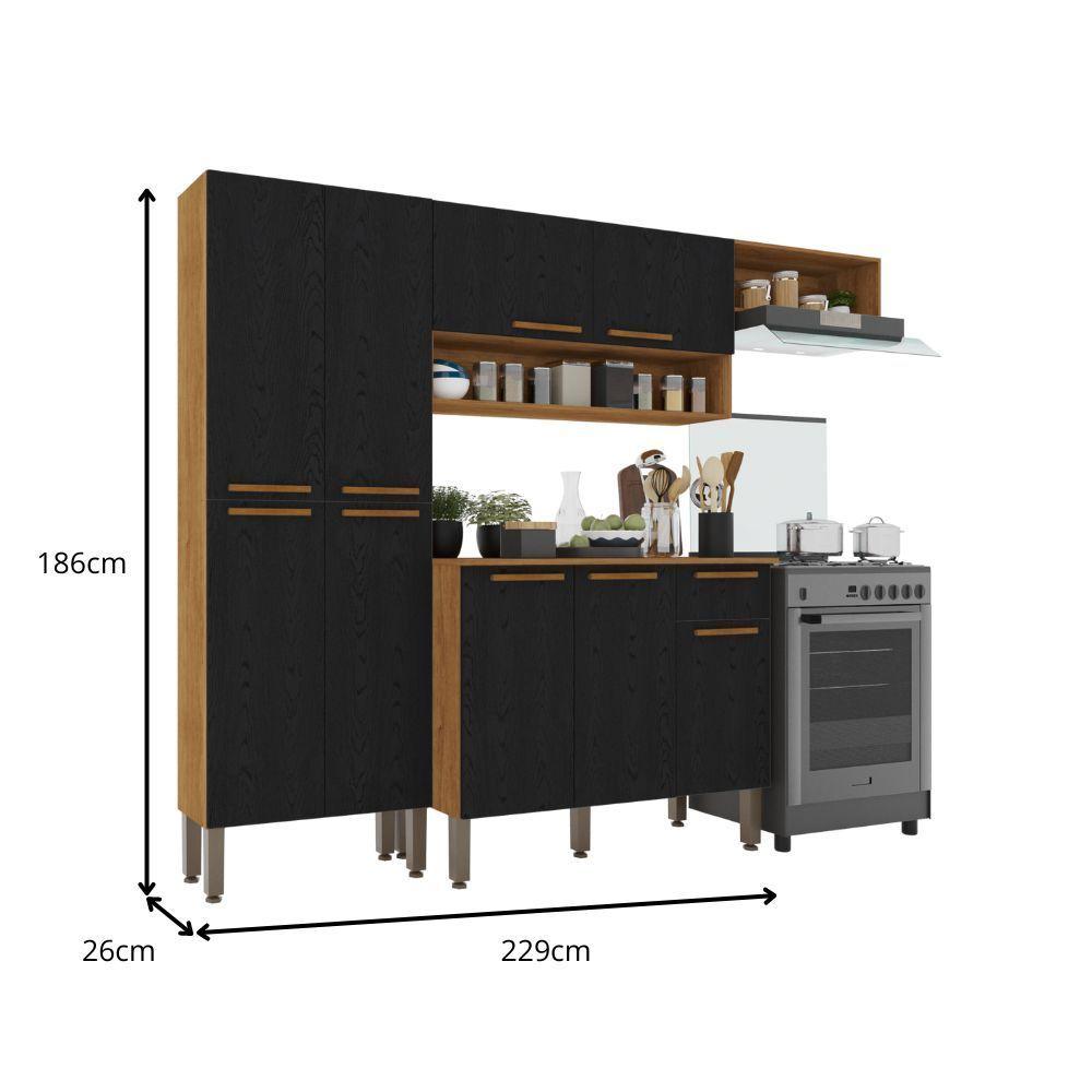 Cozinha Completa 1 Paneleiro 1 Balcão E 2 Aéreos Madri Sallêto - Carrefour
