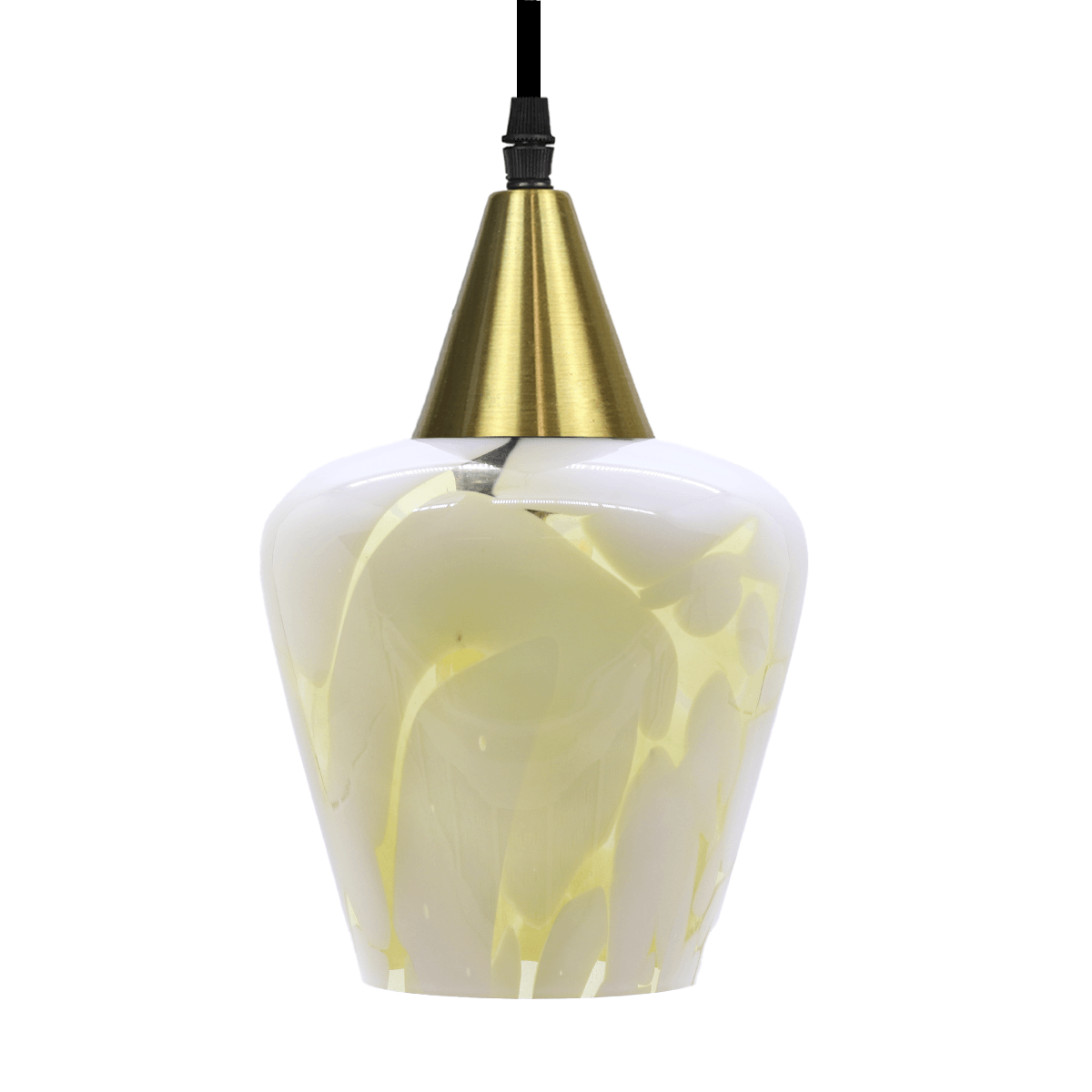 Lustre Pendente Taschibra Monalisa Murano E27 Ouro Bivolt