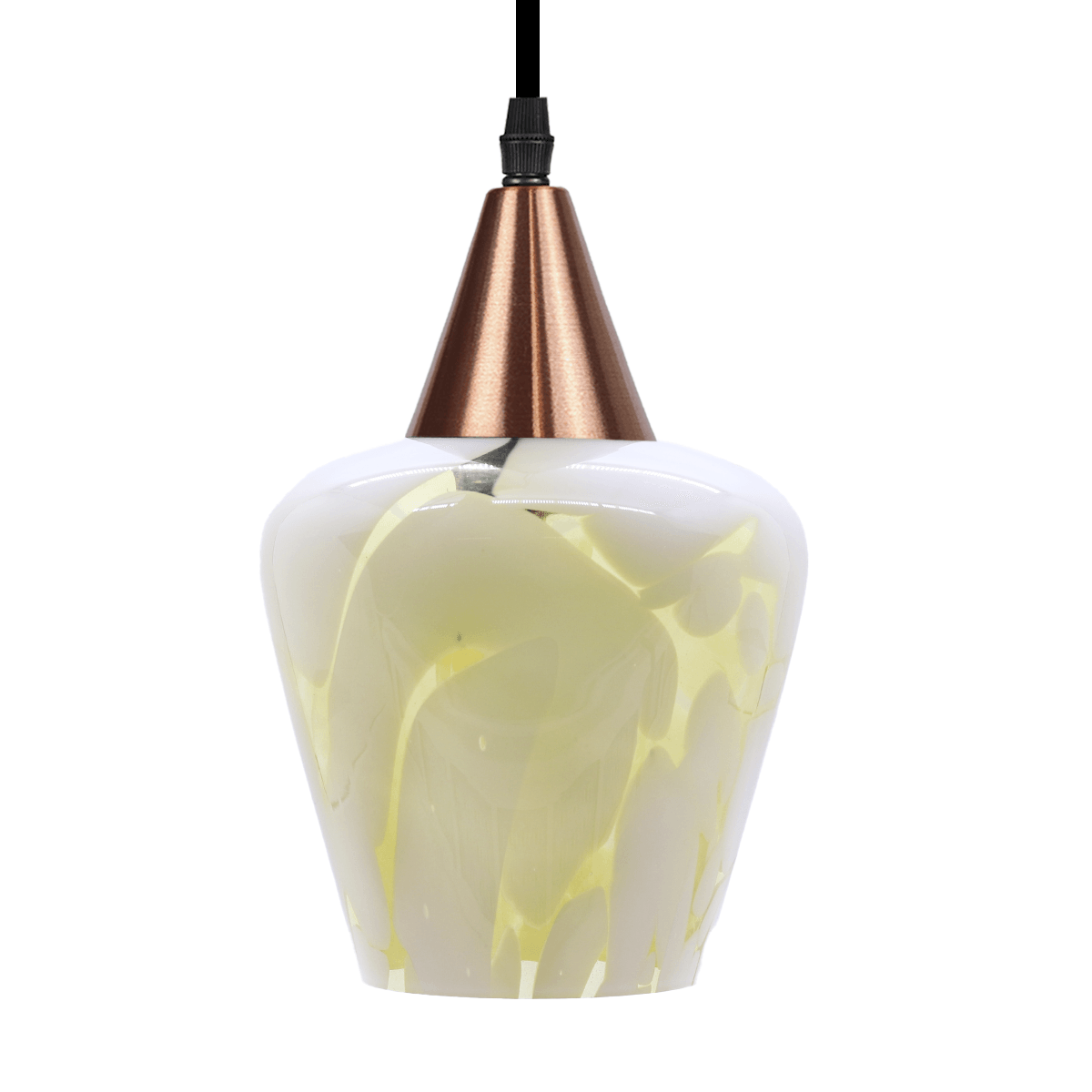 Lustre Pendente Taschibra Monalisa Murano E27 Cobre Bivolt