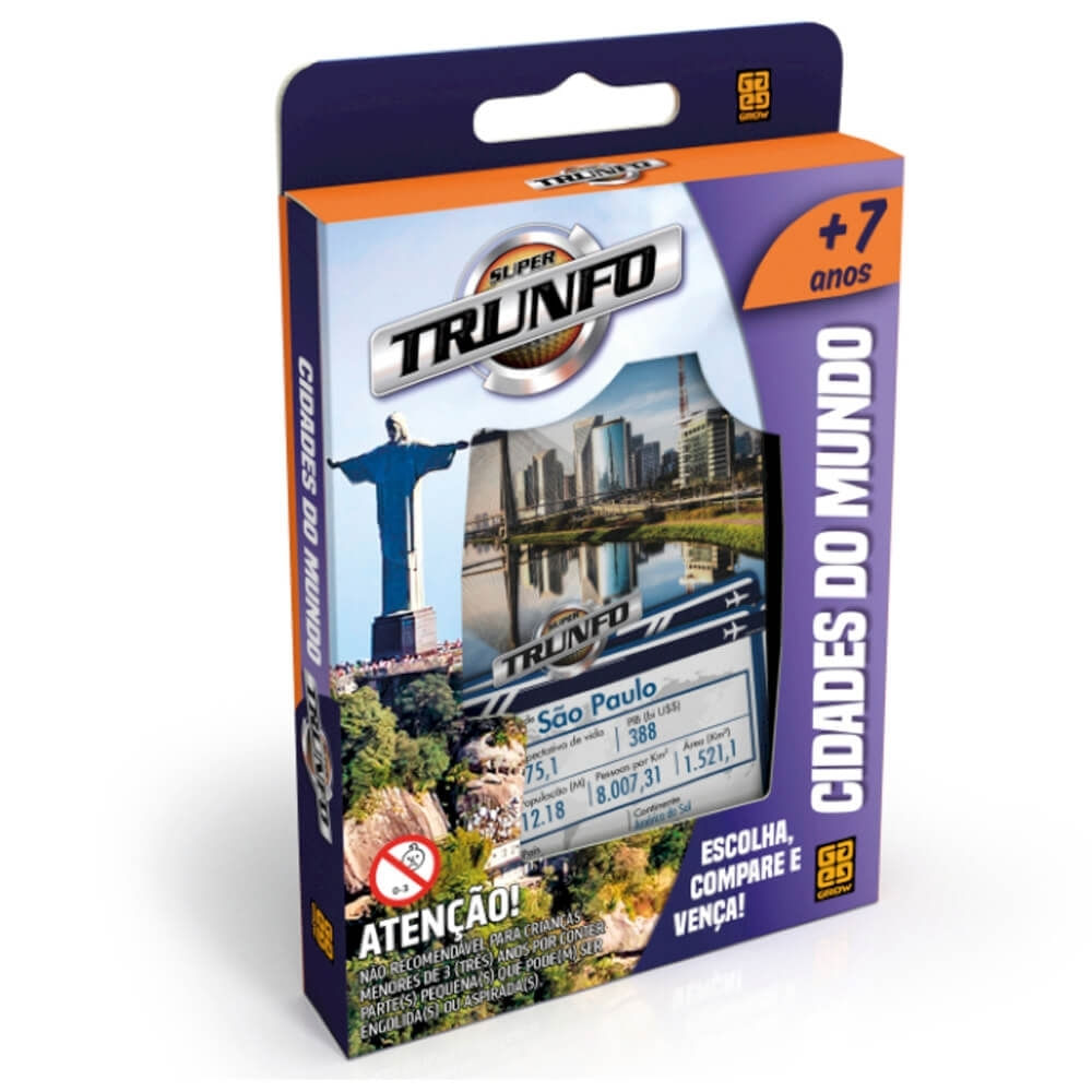 Jogo Super Trunfo Cidades Do Mundo Grow