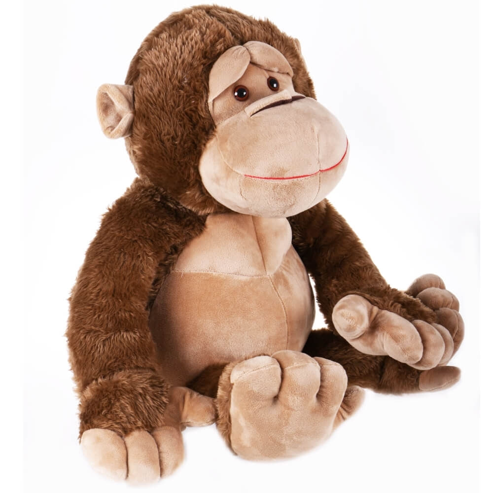 Pelucia Macaco Igor Sepia 50cm Santa Klaus