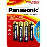 Pilha Alcalina Aa Cartela Com 6 Leve Mais Pague Menos Panasonic