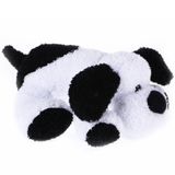 Pelucia Cachorro Leco Preto E Branco 25cm Santa Klaus