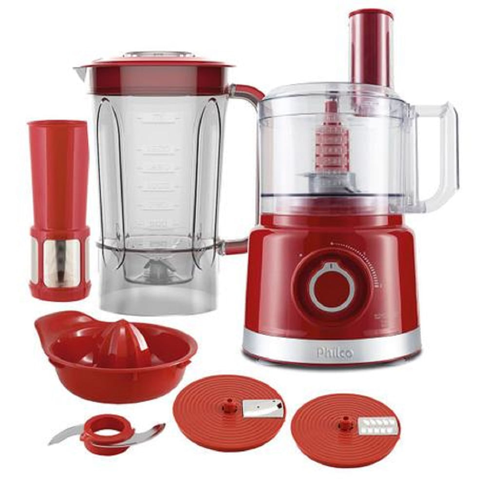 Multiprocessador Philco Turbo Vermelho PMP1500V - 220 Volts