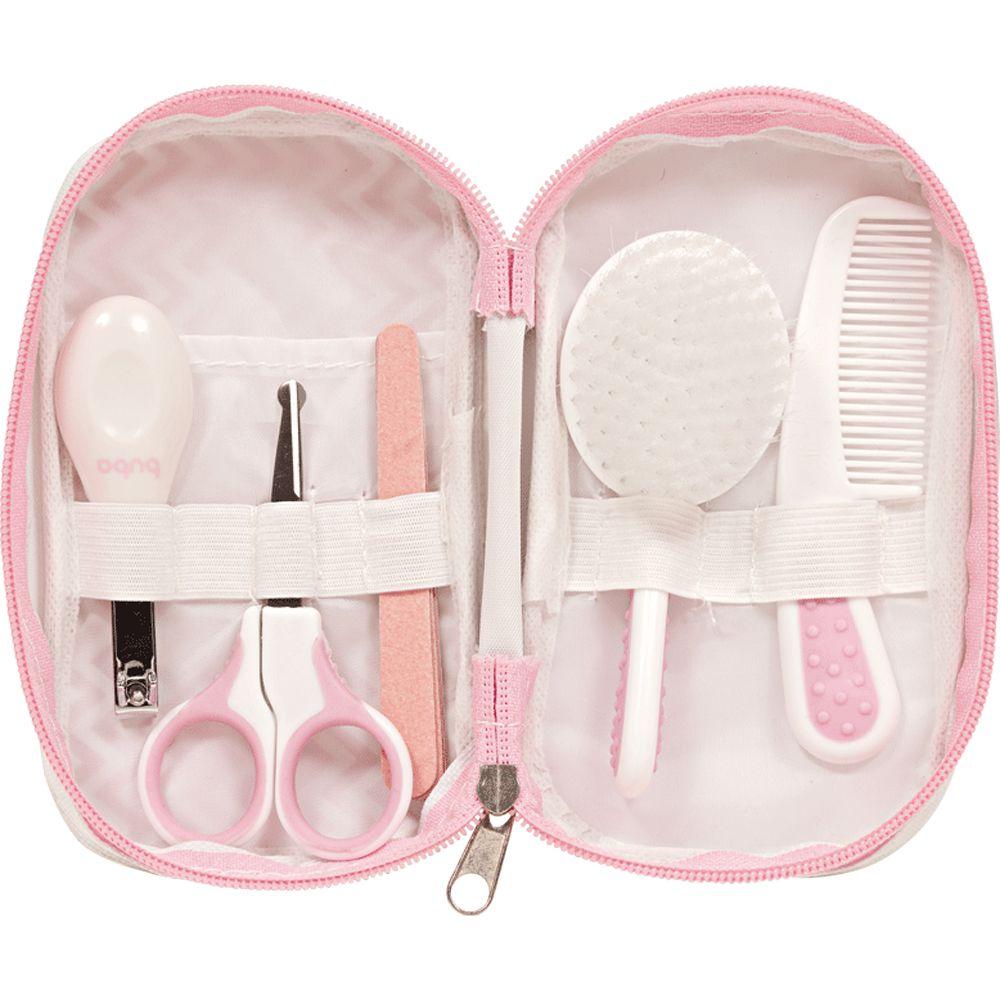 Kit Cuidados Do Bebê Com Estojo Rosa Buba