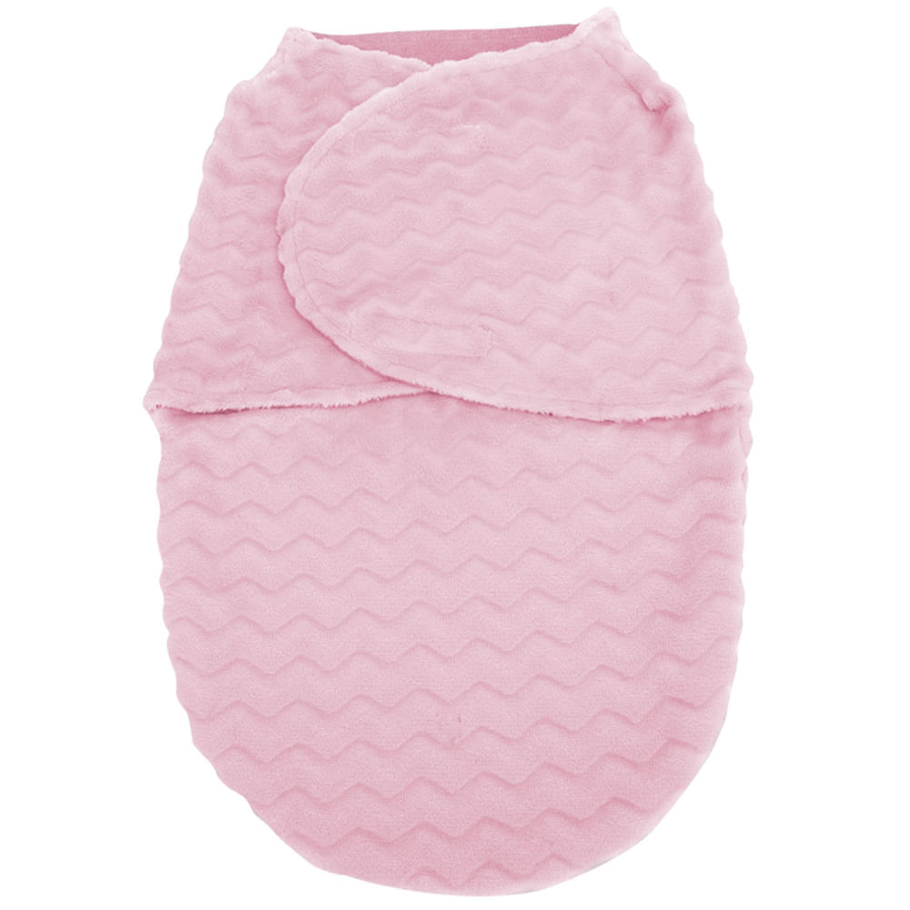 Saco para Dormir Bebê Super Soft Rosa Cobertor Buba Infantil