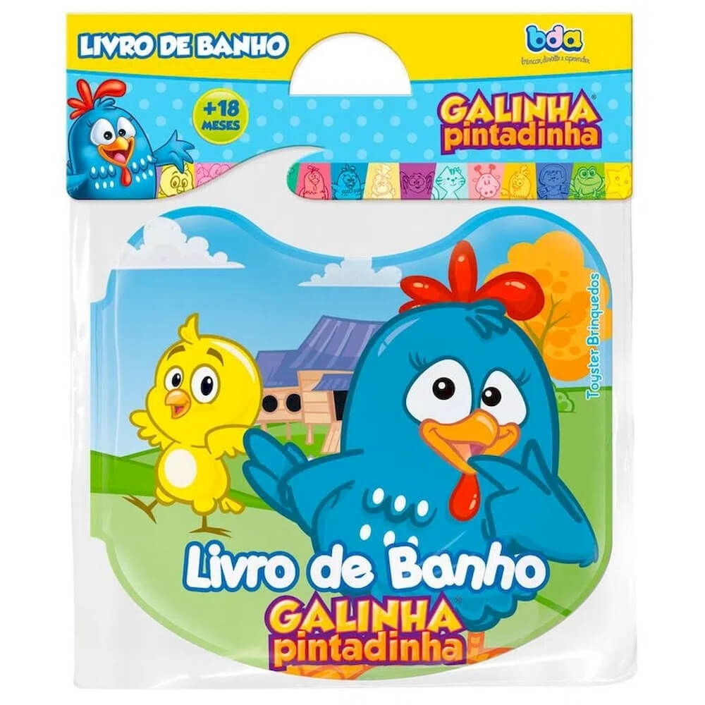 Livro De Banho Galinha Pintadinha Toyster