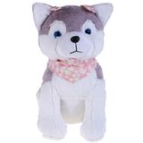 Pelucia Cachorra Husky Indi 35cm Santa Klaus