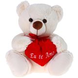 Pelucia Urso Leli Apaixonado Natural 25cm Santa Klaus