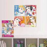 quebra cabeca 100 pecas puzzle decorkids princesas disney grow