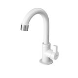 Torneira Para Lavatório Mesa Hydraplus Abs 1/4 Volta Branca